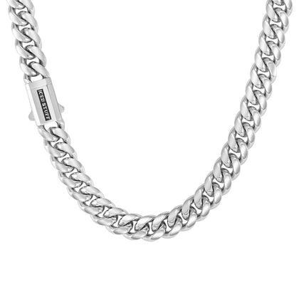 Premium Miami Cuban Link Chain 12mm White Gold