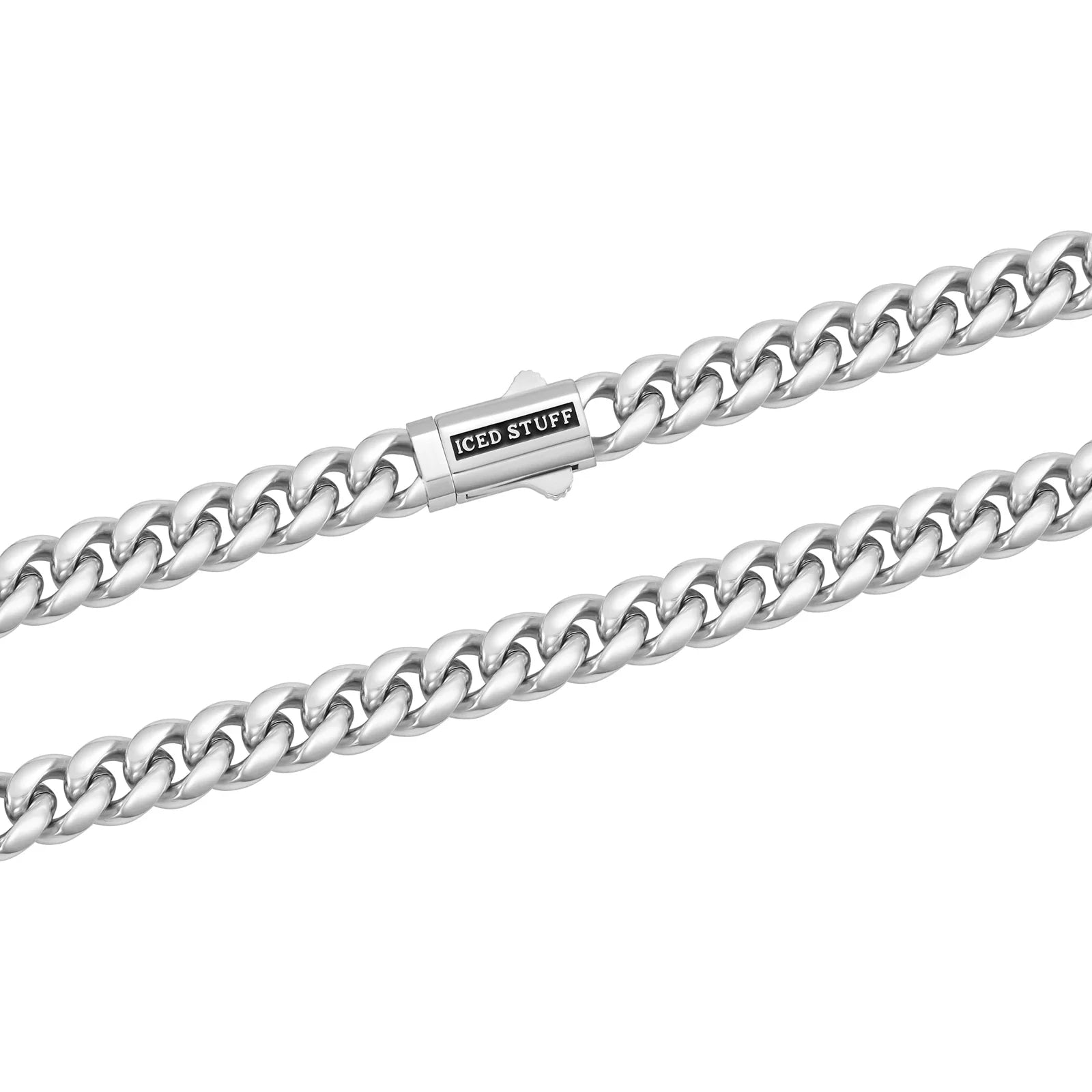 Premium Miami Cuban Link Bracelet 8mm White Gold