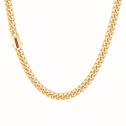 Premium Miami Cuban Link Chain 8mm Gold