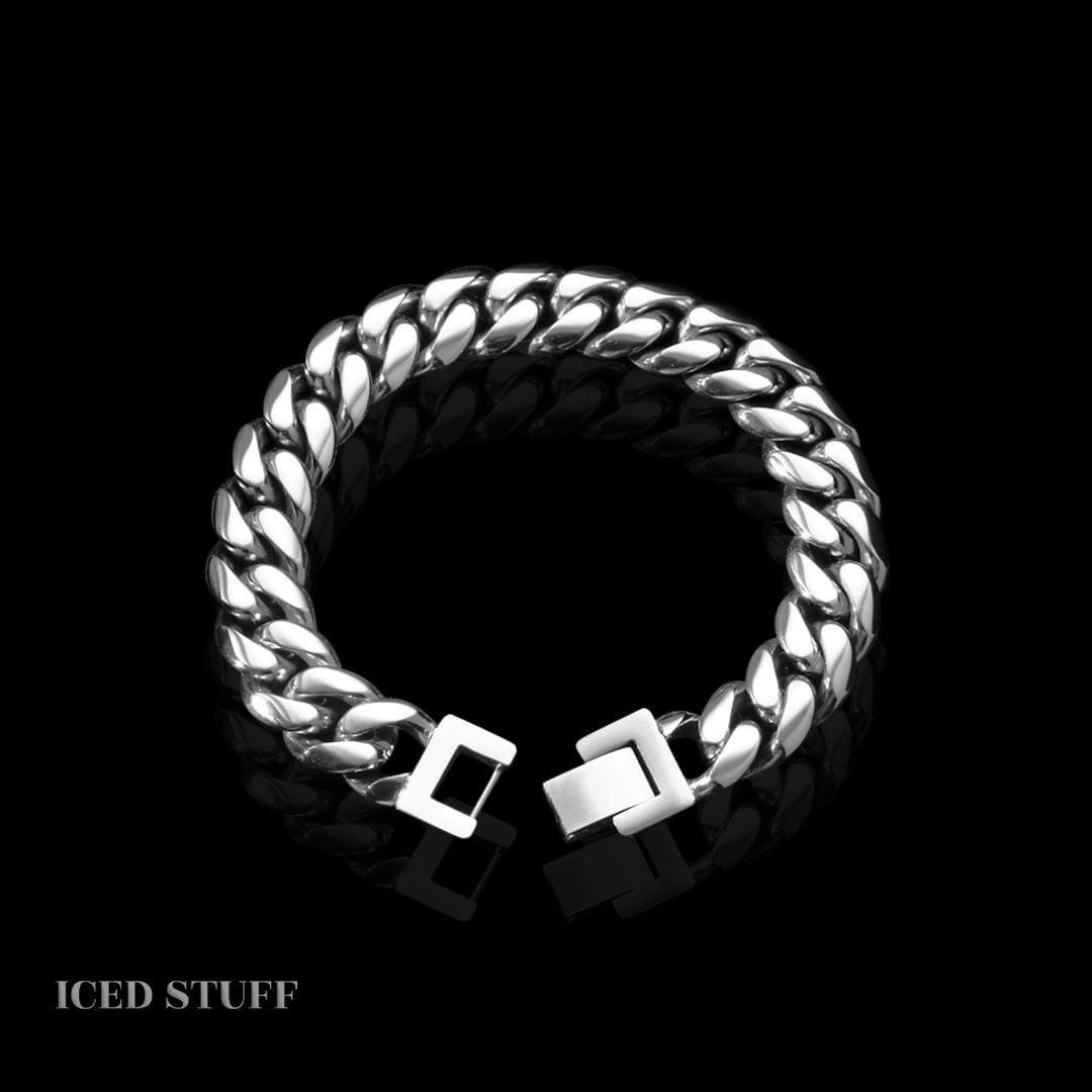 MIAMI CUBAN LINK 12MM BIAŁE ZŁOTO - ICED STUFF COM