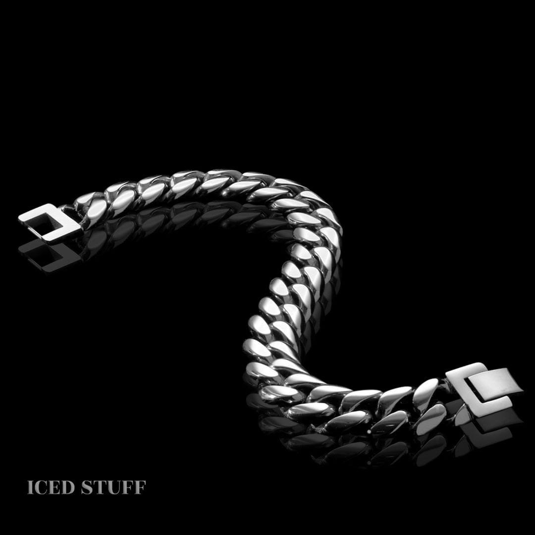 MIAMI CUBAN LINK 12MM BIAŁE ZŁOTO - ICED STUFF COM