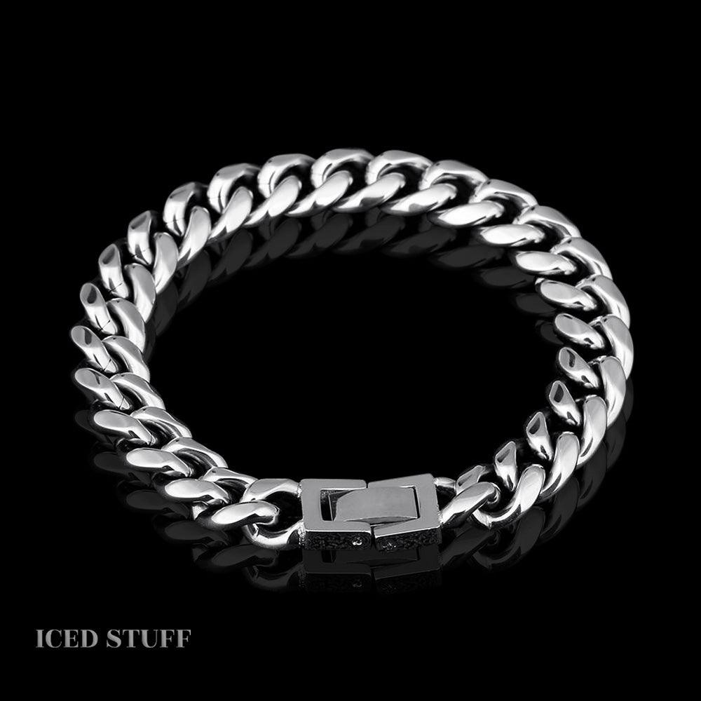 MIAMI CUBAN LINK 10MM BIAŁE ZŁOTO - ICED STUFF COM