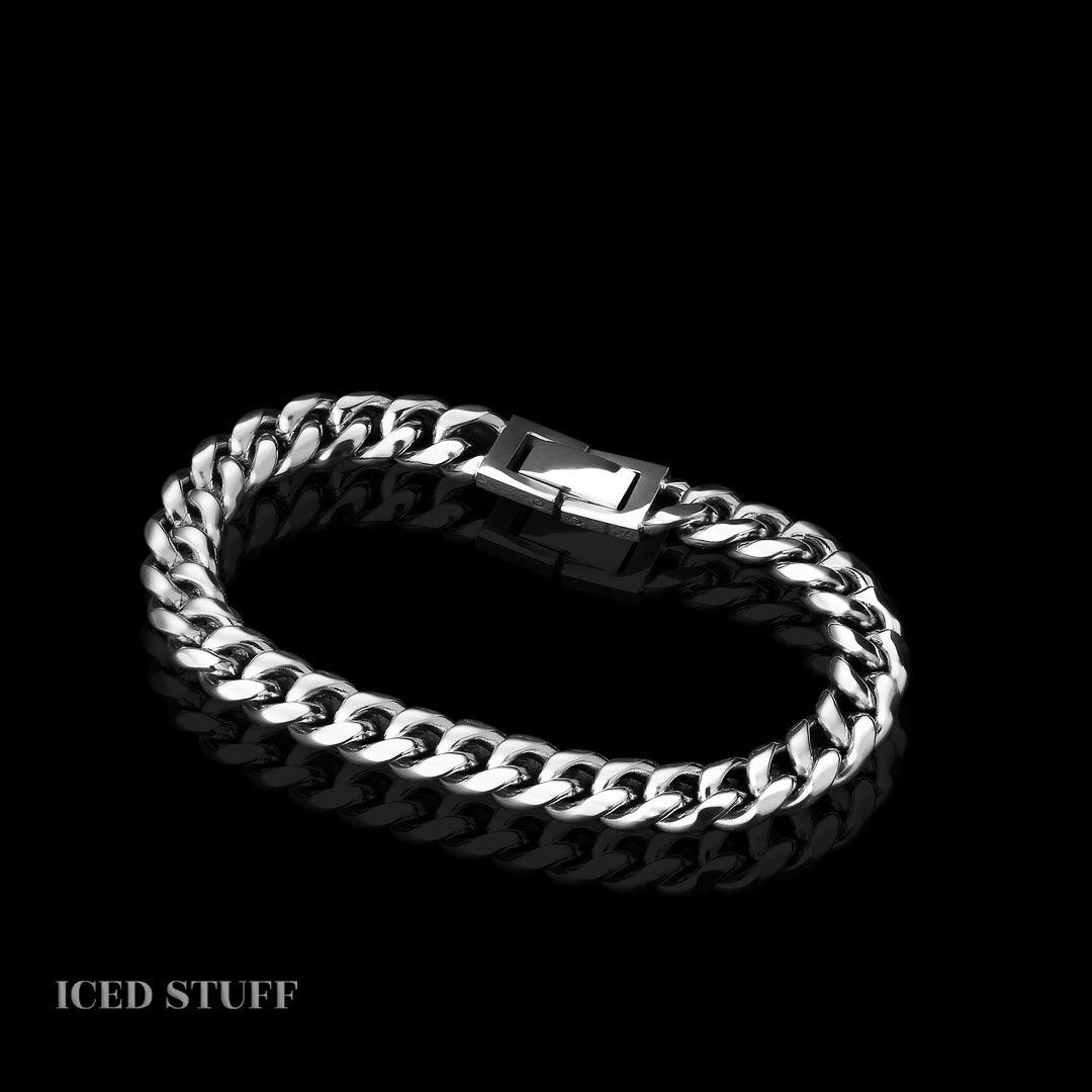 MIAMI CUBAN LINK 8MM BIAŁE ZŁOTO - ICED STUFF COM