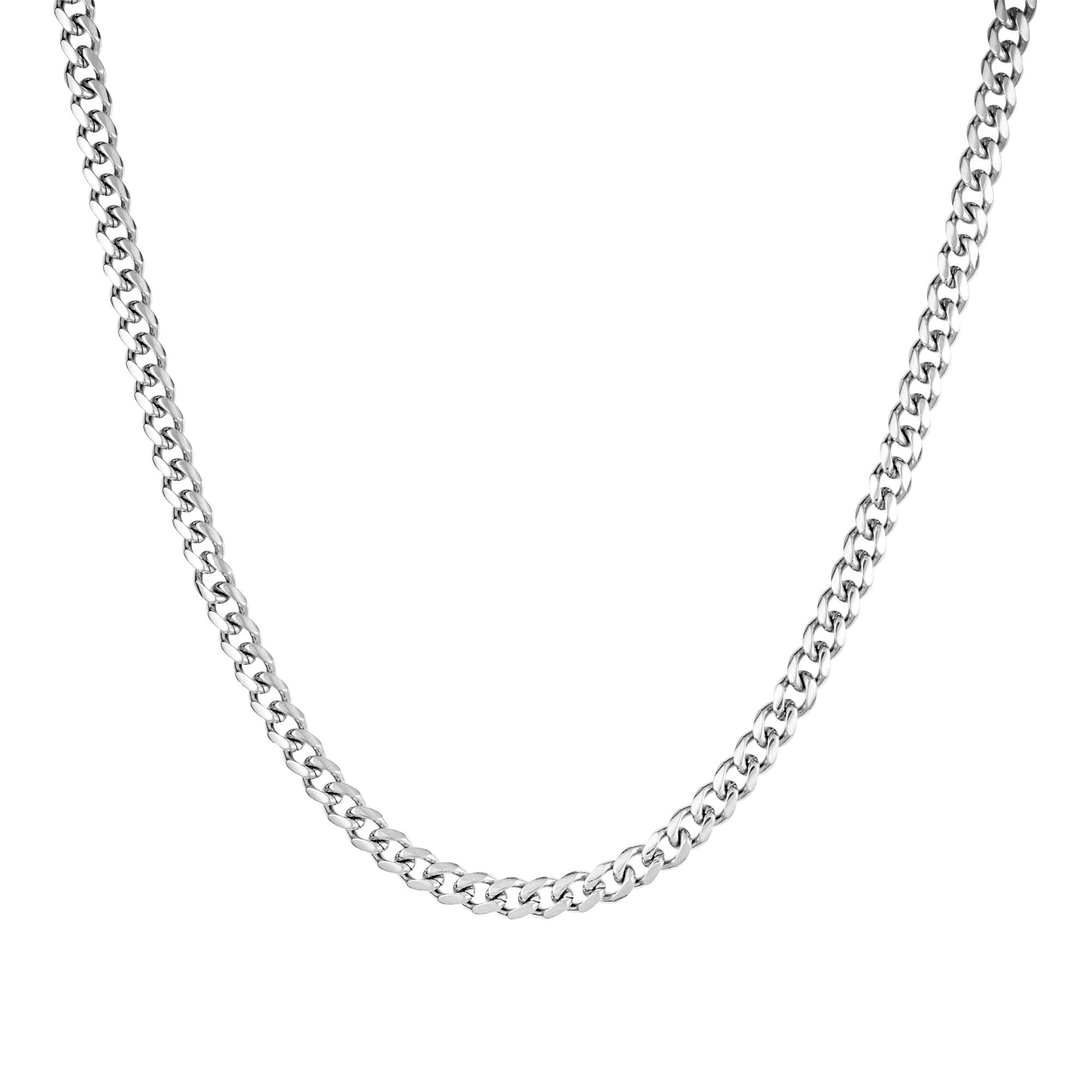 Miami Cuban Chain 4mm White Gold - ICED STUFF COM