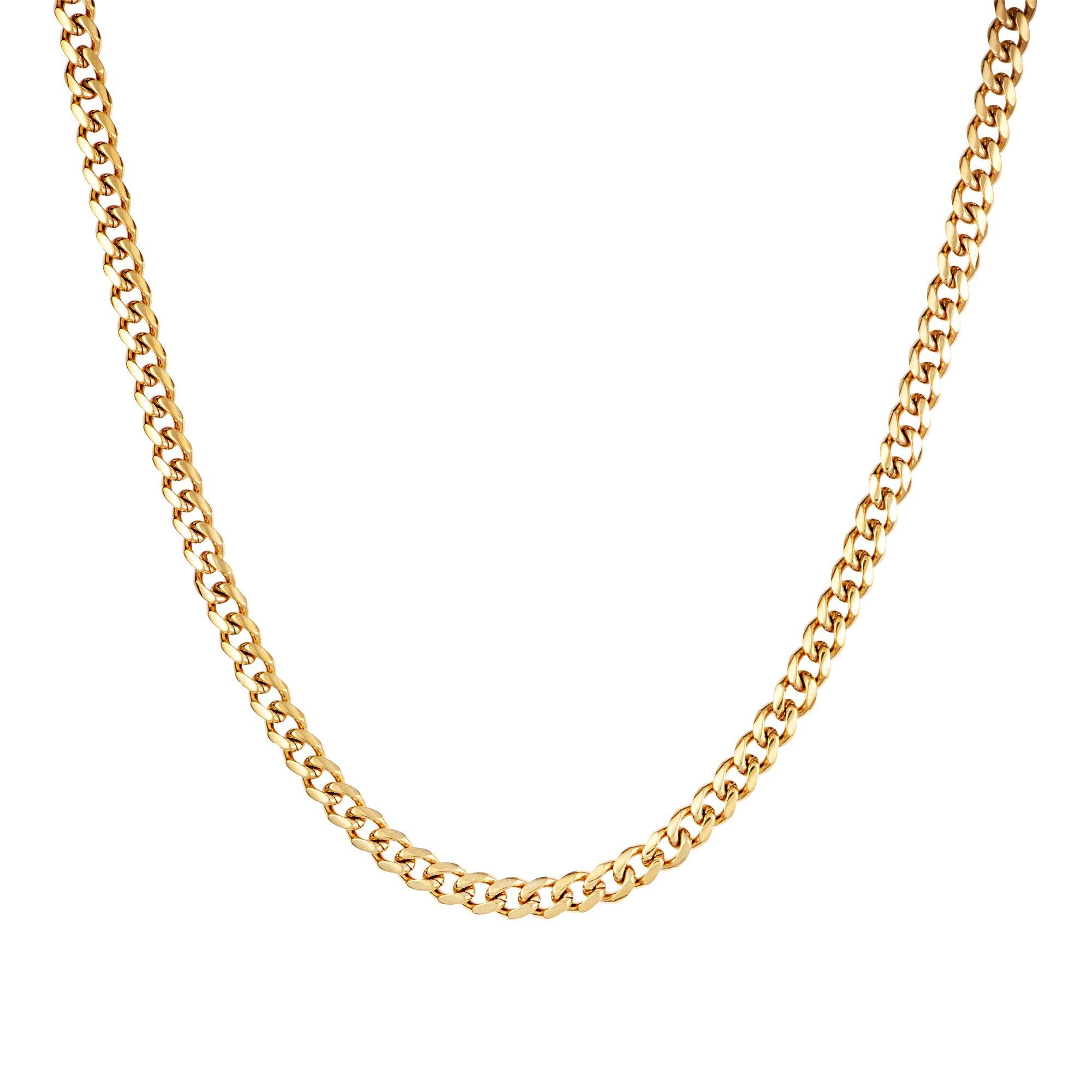 Miami Cuban Chain 4mm Gold - ICED STUFF COM