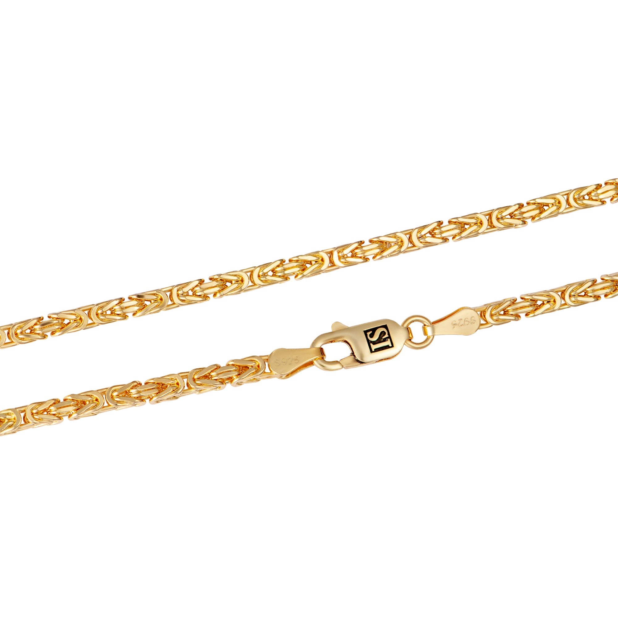 Byzantine 3mm Bracelet S925 Gold