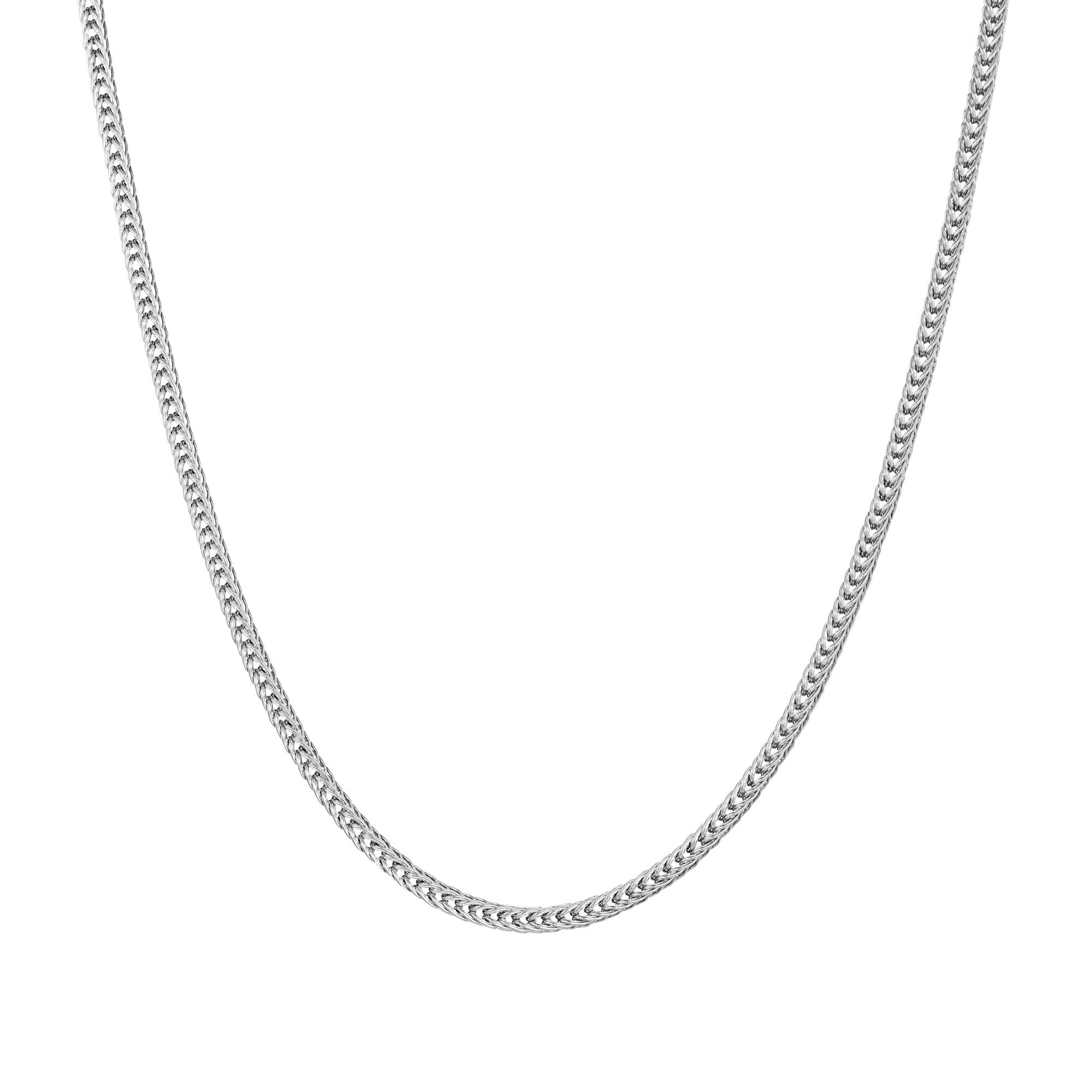 New Franco Chain 2.5mm White Gold - ICED STUFF COM