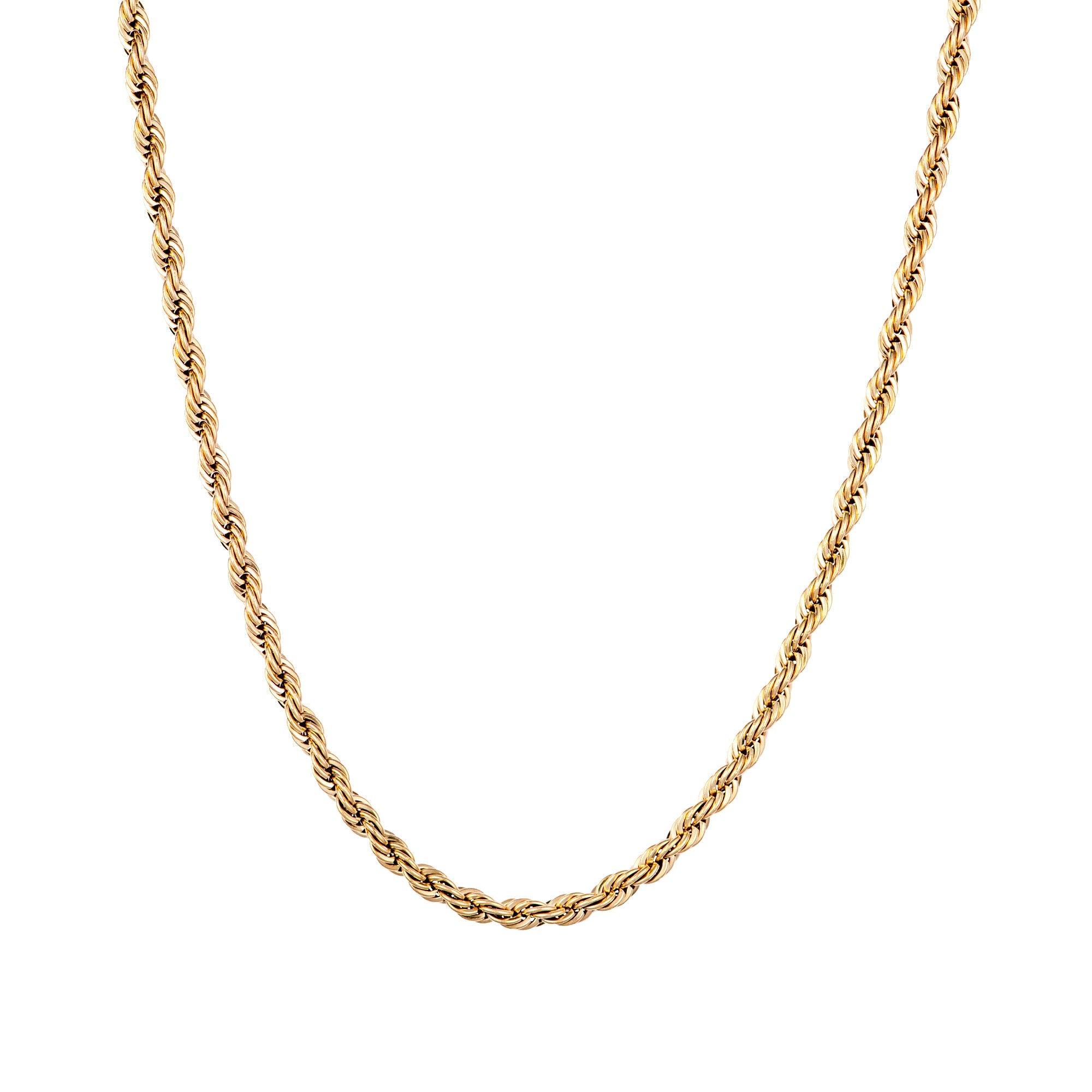 Rope Chain 3mm Gold - ICED STUFF COM