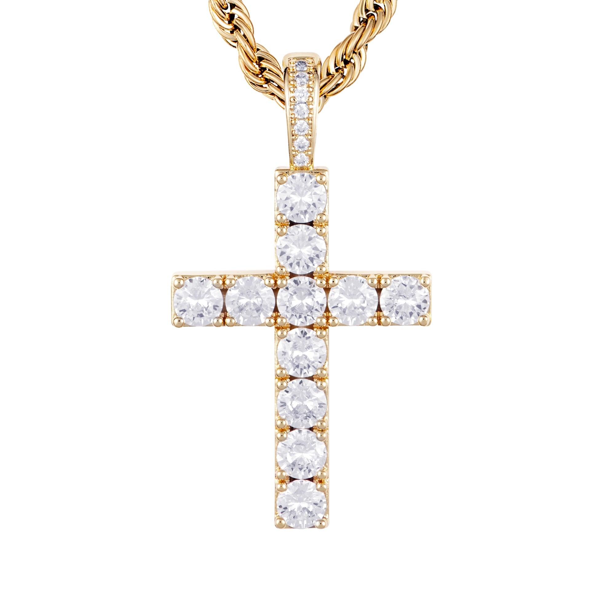 Diamond Cross Gold - ICED STUFF COM